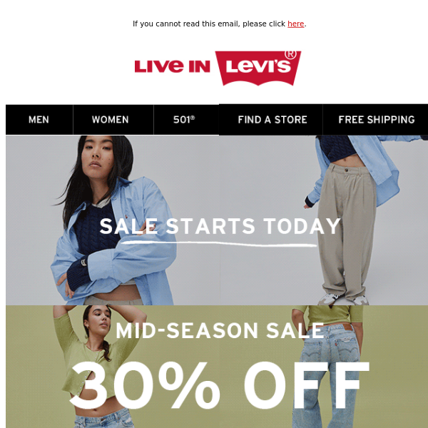 Levi's AU - Latest Emails, Sales & Deals