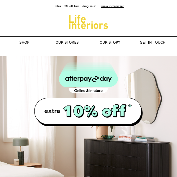 Our Afterpay Day Sale is here!