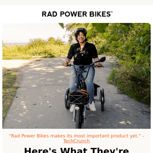 What are people saying about the RadTrike?