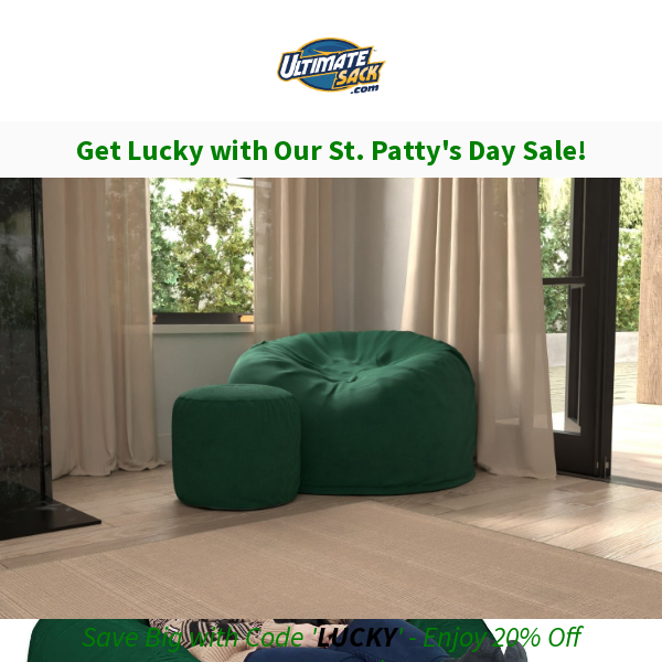 🍀 Get Lucky: Save 20% with Code 'LUCKY' this St. Patty's Day!