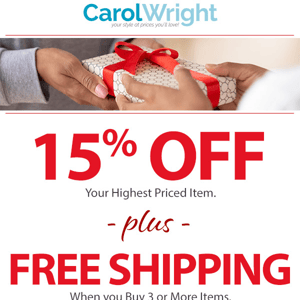 🎁 Our Gift to You! 15% off + FREE Shipping!