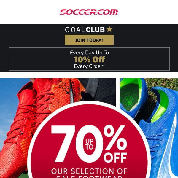 ⚽️ Save On Soccer Gear: Up To 75% Off On Sale + Up To 10% Off For Members!