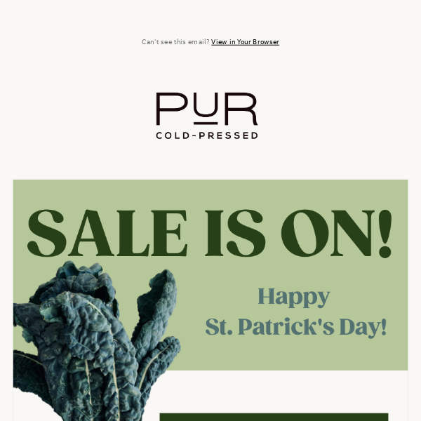 15% OFF is your Lucky Day! 🍀🍀 GO GREEN