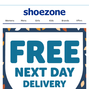 FREE next day delivery ends tomorrow!