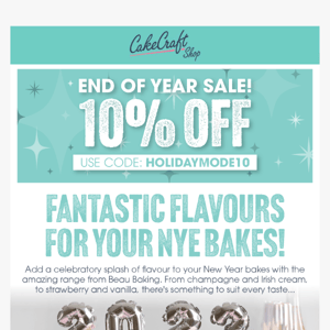 Fantastic Flavours for your NYE bakes!
