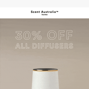 Black Friday Just Got Better: Selected Diffusers now 30% off.