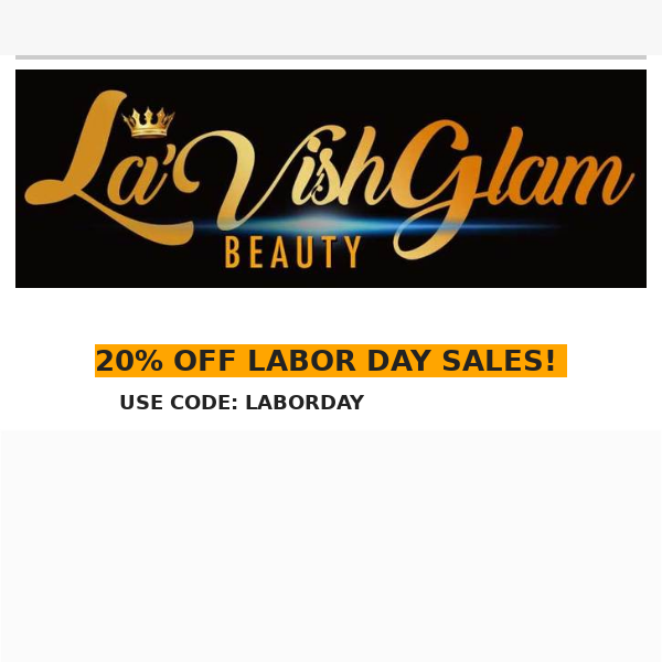 20% OFF LABOR DAY SALES
