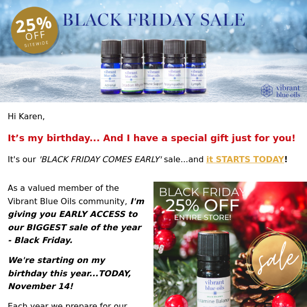 Vibrant Blue Oils, Black Friday Starts Early! On My Birthday!