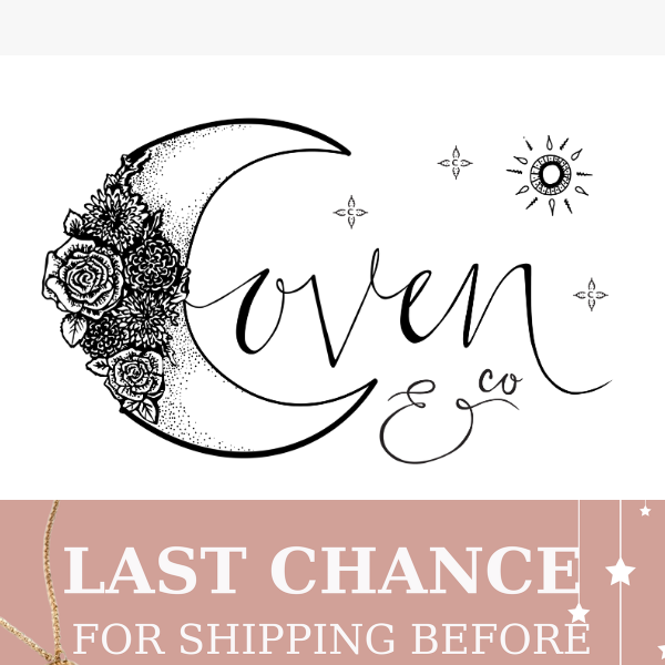 LAST CHANCE to shop!