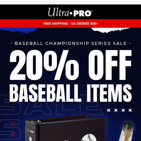 ⚾ 20% OFF Select Baseball Items Starts Now!
