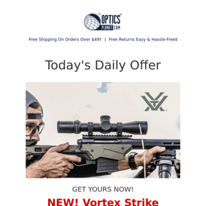 Get the NEW Vortex Strike Eagle® 3-18x44 FFP Scope!
