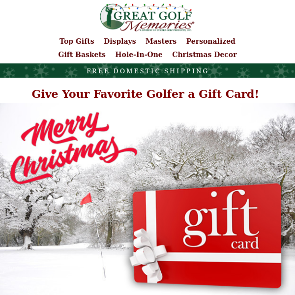 There is Still Time To Send A Gift Card!