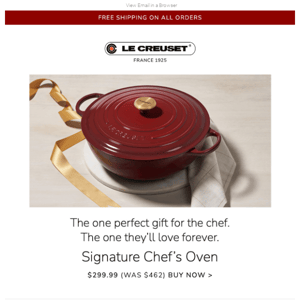 Le Creuset: Bake, Roast, or Broil with the Customer Favorite Fish Baker