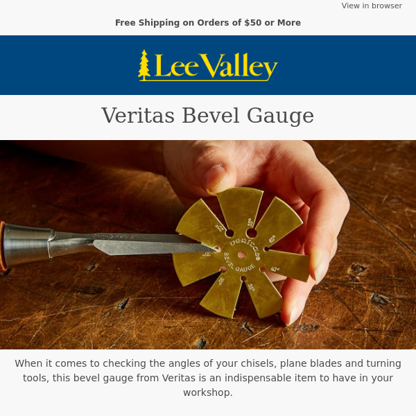 Veritas Bevel Gauge – A Workshop Staple