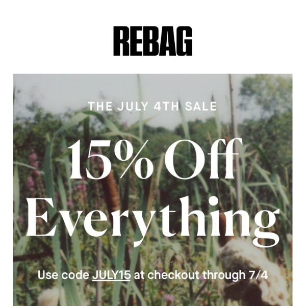 Rebag - Your wishlist is calling because our 15% off sale