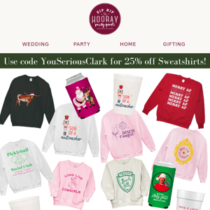 ✨🎄25% Off SHH Sweatshirts + Exclusive Cup and Koozie Launch 🎄✨