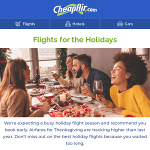 Book your holiday flights now ✈️🦃🎄