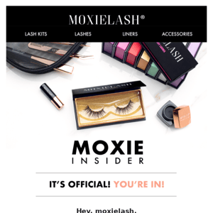 Welcome to Moxie Insider Club!