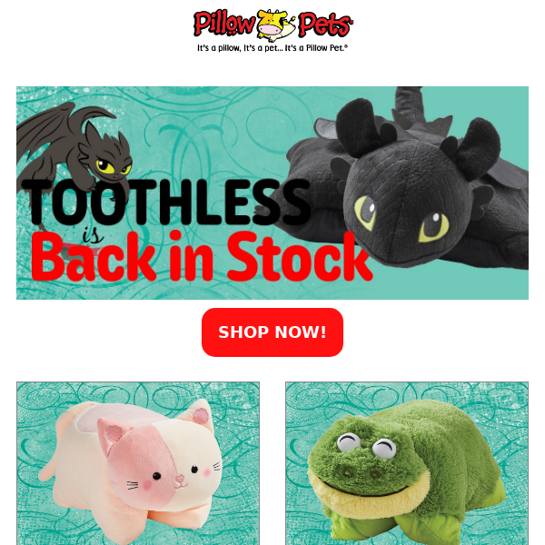 Toothless! 😍 Back in stock now!