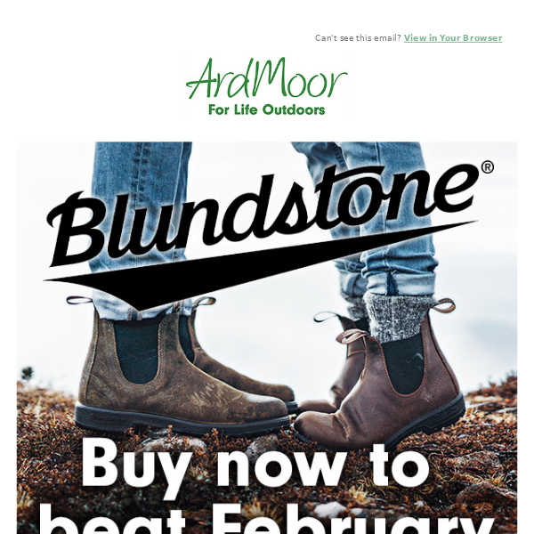 Blundstone Announcement: Price increase on Feb 1st