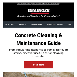 5 Tips for Cleaning & Removing Concrete Stains