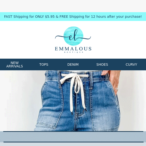 Judy Blue SPRING Hi-Rise Pull-On Denim Joggers with Drawstrings – Emma  Lou's Boutique