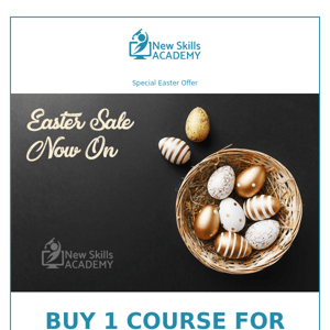 Easter Sale Now On: Buy 1 Get 1 FREE!