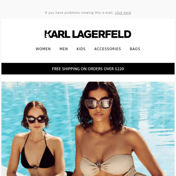 Sun-Drenched Elegance in KARL Swimwear