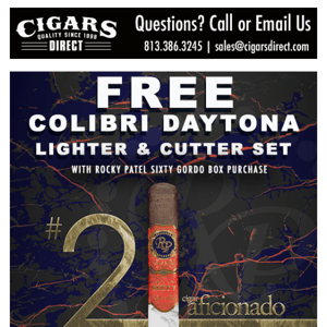 #2 Cigar Rocky Patel Sixty FREE PROMO ($108 Value) - Last Chance