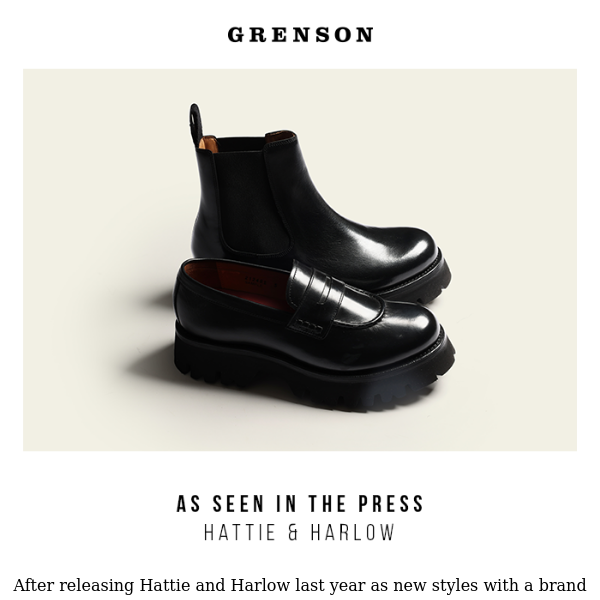 Grenson in the press: Hattie and Harlow