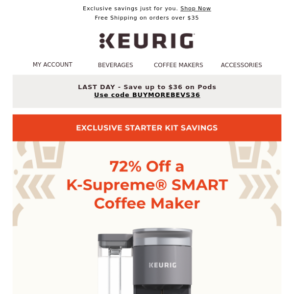 HOURS LEFT! Snag a K-Supreme® SMART for only $49.99