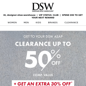 Up to 50% off clearance? Yep.