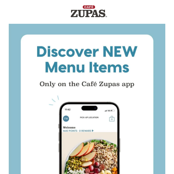 Discover NEW Menu Items