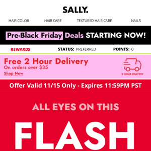 Pre-Black Friday Flash Sale: TODAY ONLY!