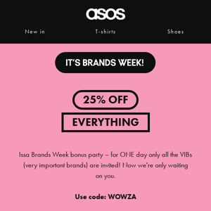 25% off everything! 🛍
