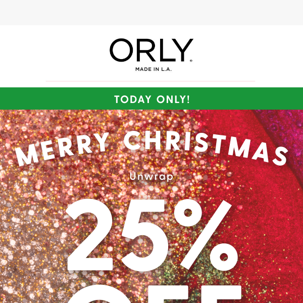 Merry Christmas! Take 25% Off Sitewide 🎅
