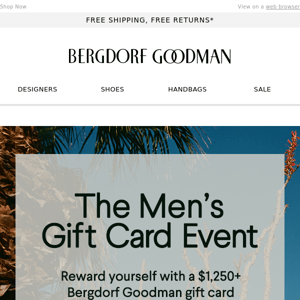 The Men's Gift Card Event