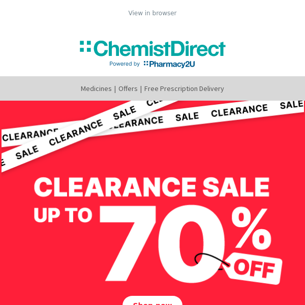 Have you shopped our clearance yet?