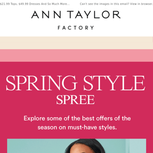 The Spring Style Spree Starts Now