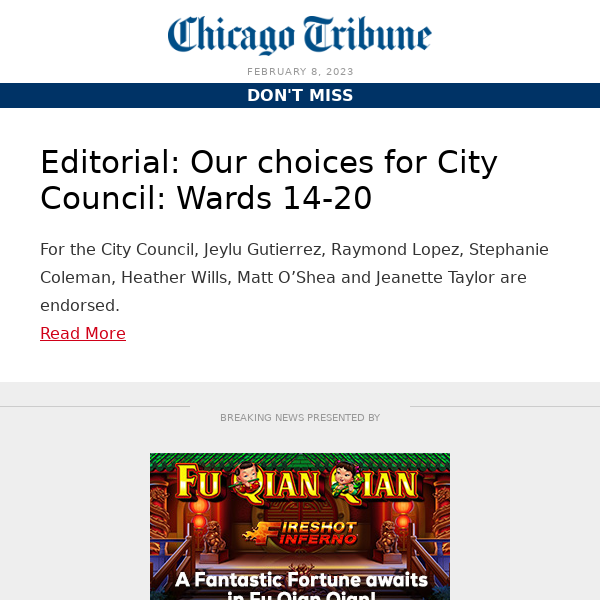 Editorial: Our choices for City Council: Wards 14-20