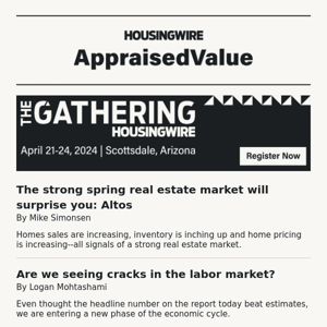 The strong spring real estate market will surprise you: Altos