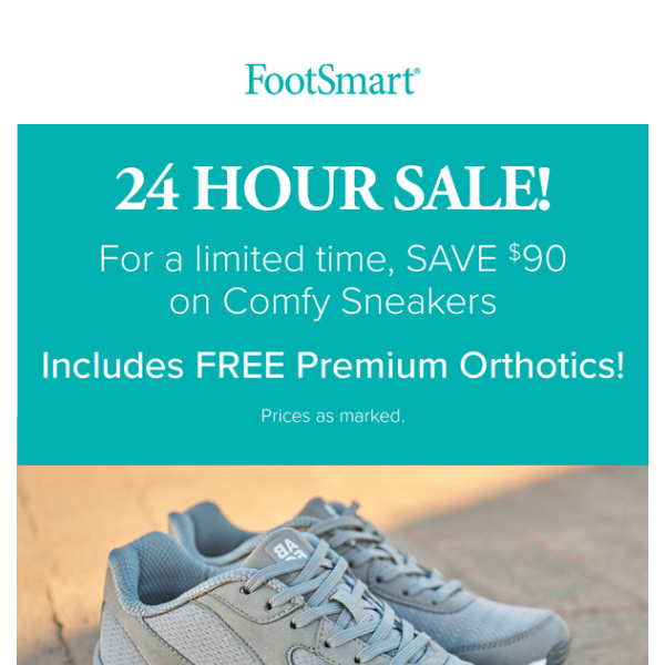 ⚡ SAVE $90 + Free Premium Orthotic! ⚡
