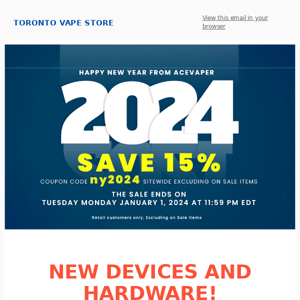 New Year Sale of  2024  - Save 15%