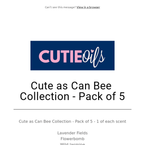 Cute as Can Bee Collection - Pack of 5