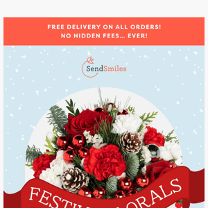 FREE Shipping: Our Most Festive Flowers Ever