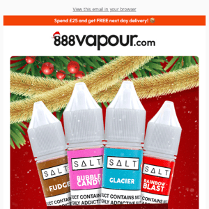 888 Vapour Christmas Offers start TODAY! 🎅