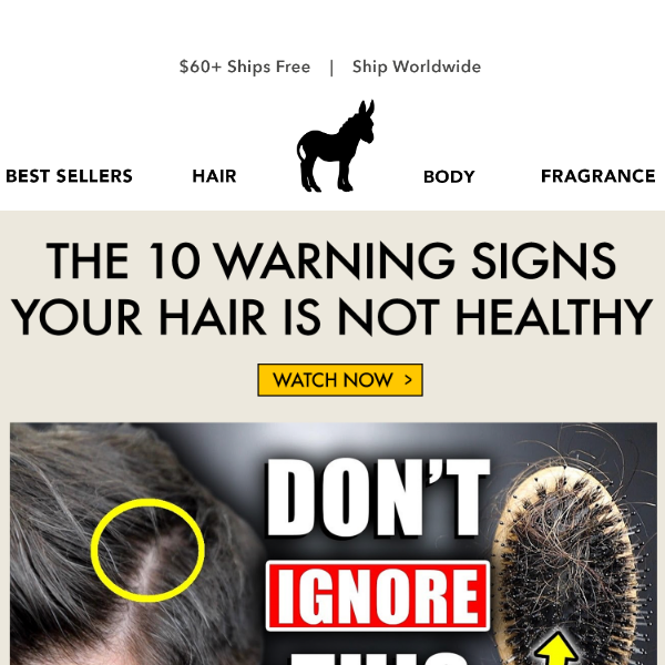 10 WARNING Signs Your Hair Is Not Healthy ⛔