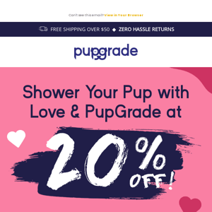 20% OFF This Valentine's Day! ❤️🐾