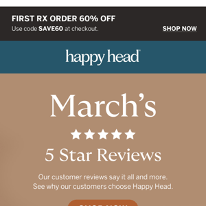 Get Results with Happy Head + 60% OFF!