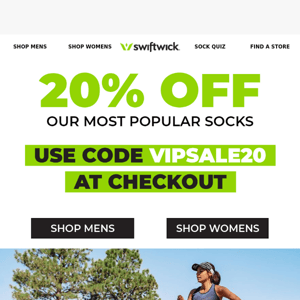 Just For You! 20% Off All Socks 🧦